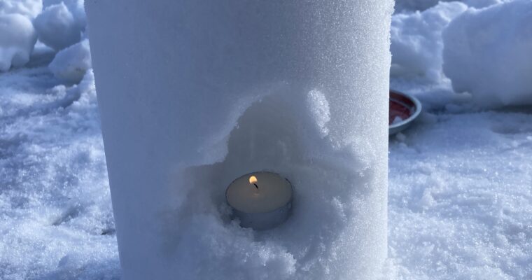 雪で遊ぼ