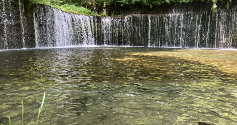 憧れでした。軽井沢の白糸の滝